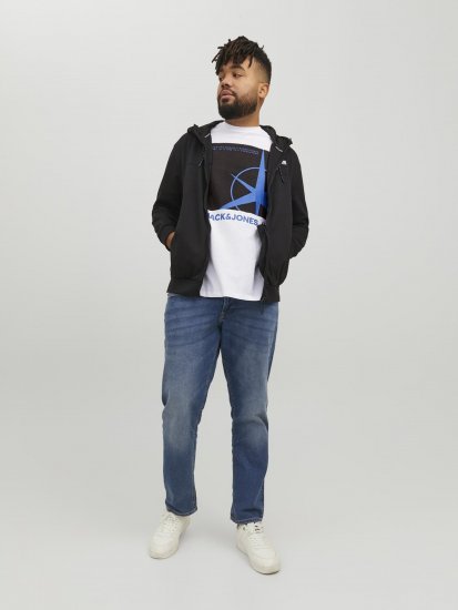 Jack & Jones Conrad T-Shirt White - T-shirts - T-shirts Homme Grande Taille