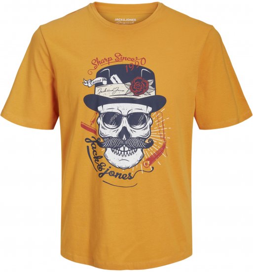 Jack & Jones Roxbury T-Shirt Orange - T-shirts - T-shirts Homme Grande Taille