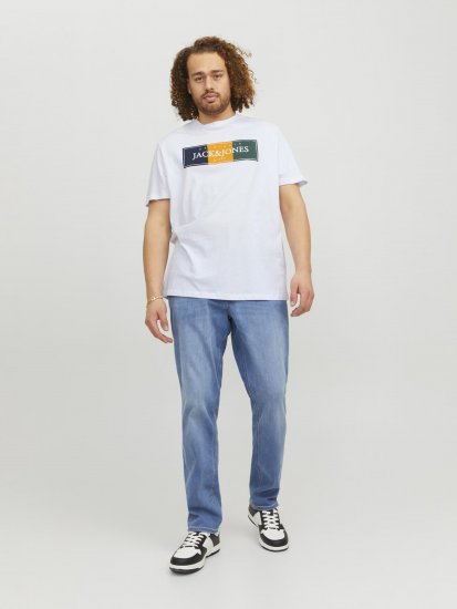 Jack & Jones Codyy T-Shirt White - T-shirts - T-shirts Homme Grande Taille