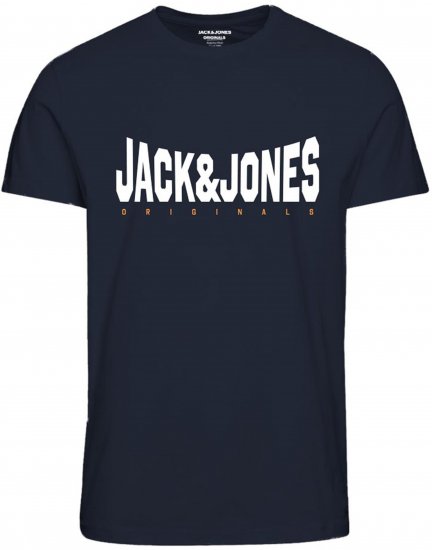 Jack & Jones Marque T-Shirt Navy - T-shirts - T-shirts Homme Grande Taille
