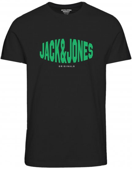 Jack & Jones Marque T-Shirt Black - T-shirts - T-shirts Homme Grande Taille