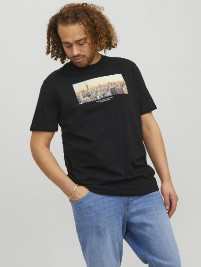 Jack & Jones Copenhagen Photo T-Shirt Black - T-shirts - T-shirts Homme Grande Taille