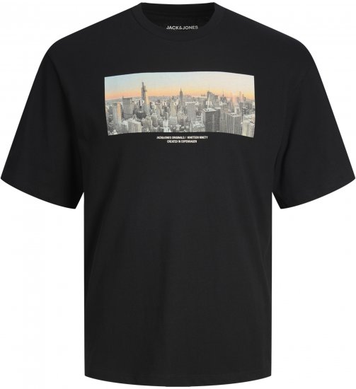 Jack & Jones Copenhagen Photo T-Shirt Black - T-shirts - T-shirts Homme Grande Taille