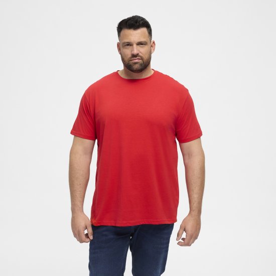 North Latitude T-Shirt O-Neck Red TALL - TALL T-shirts - T-Shirts pour Hommes Grands