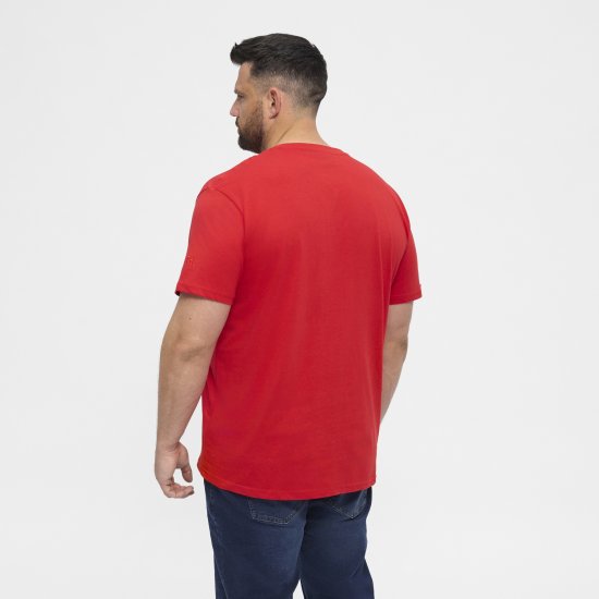 North Latitude T-Shirt O-Neck Red TALL - TALL T-shirts - T-Shirts pour Hommes Grands