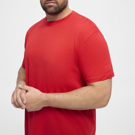 North Latitude T-Shirt O-Neck Red TALL - TALL T-shirts - T-Shirts pour Hommes Grands