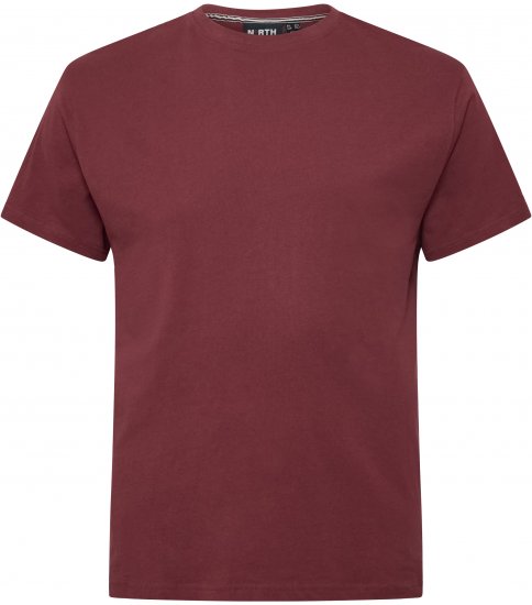 North Latitude T-Shirt O-Neck Bordeaux TALL - TALL T-shirts - 