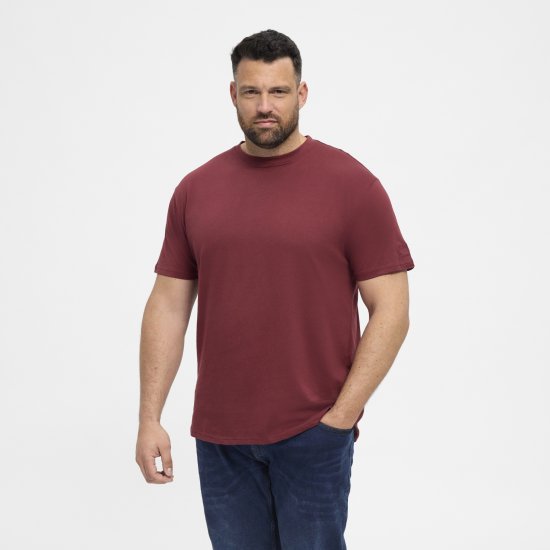 North Latitude T-Shirt O-Neck Bordeaux TALL - TALL T-shirts - 