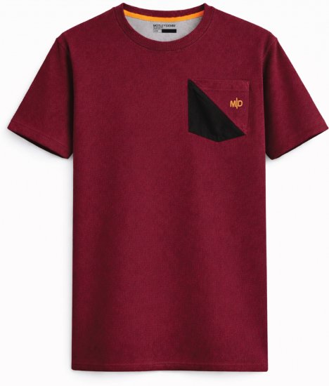 Motley Denim Milan T-shirt Rouge - T-shirts - T-shirts Homme Grande Taille