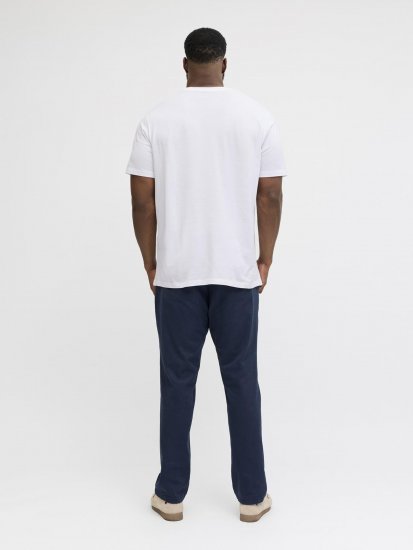 Jack & Jones Dover Denim O-Neck T-Shirt White - T-shirts - T-shirts Homme Grande Taille