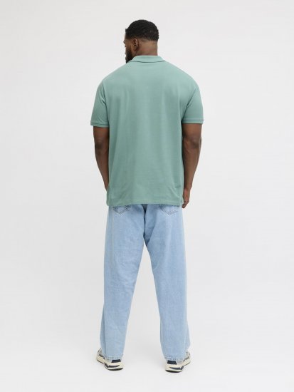 Jack & Jones College Logo Short Sleeve Polo Turquoise - Polos - Polos homme grande taille