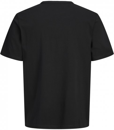 Jack & Jones College Logo Crew Neck T-Shirt Black - T-shirts - T-shirts Homme Grande Taille