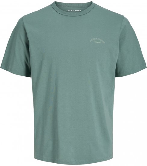 Jack & Jones College Logo Crew Neck T-Shirt Turquoise - T-shirts - T-shirts Homme Grande Taille