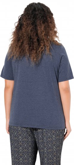 Ulla Popken Peacock Short Sleeve Graphic Tee - T-shirts imprimés pour femme - 