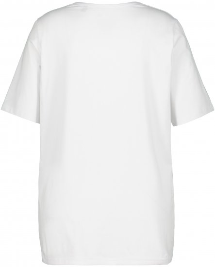 Ulla Popken Essential Square Neck Stretch Tee Snow White - T-shirts - 