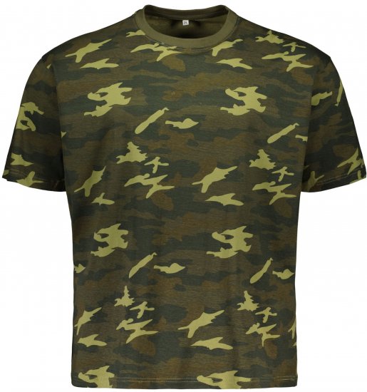 Big Bones X2175 Camo T-Shirt Green - T-shirts - T-shirts Homme Grande Taille