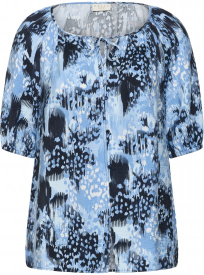 Kaffe Curve Aliana Tunic Blue Flower Animal - Tuniques - 