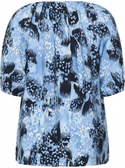 Kaffe Curve Aliana Tunic Blue Flower Animal - Tuniques - 