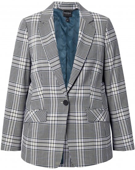 Ulla Popken Blazer À Carreaux Vert - Blazers - 