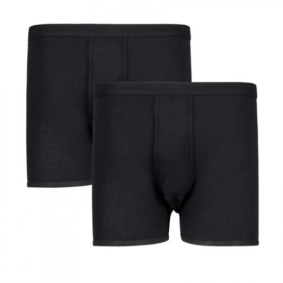 Adamo Royal Ribbed Boxershorts 2-Pack Black - Sous-vêtements & bain - Sous-vêtements Grande Taille
