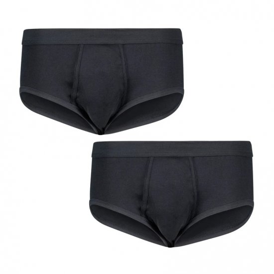 Adamo Royal Ribbed Briefs 2-Pack Black - Sous-vêtements & bain - Sous-vêtements Grande Taille
