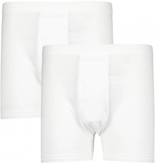 Adamo Royal Fine Ribbed Boxershorts 2-Pack White - Sous-vêtements & bain - Sous-vêtements Grande Taille