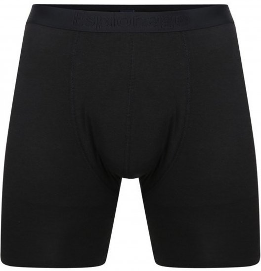 Espionage U010D Bamboo Trunks 2-Pack Black - Boxers - Caleçons grande taille