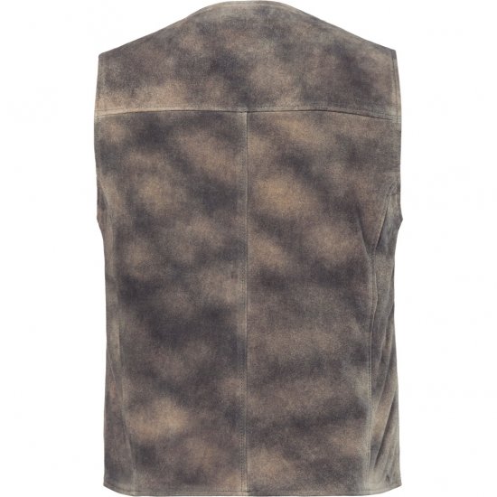 JP1880 Vest Traditional Cowhide Graphite Grey - Tous les vêtements - Vêtements grande taille pour hommes