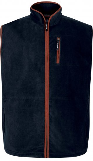 Espionage FL047 Microfleece Gilet Navy - Gilets sans manches - Gilets grandes tailles