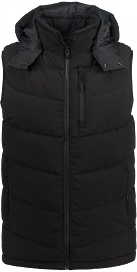 JP1880 Quilted Gilet DownTouch Padding Black - Vestes - Vestes Homme Grandes Tailles