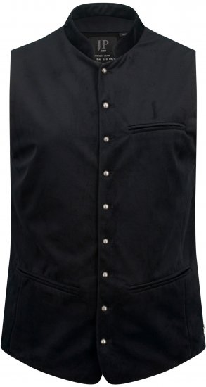 JP1880 Velvet Vest Traditional Black - Tous les vêtements - Vêtements grande taille pour hommes