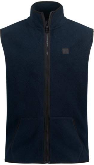 JP1880 Fleece Gilet Stomach Fit Navy - Vestes - Vestes Homme Grandes Tailles
