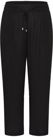 Kaffe Curve Mille Wide Pants Black Deep - Pantalons en tissu - 