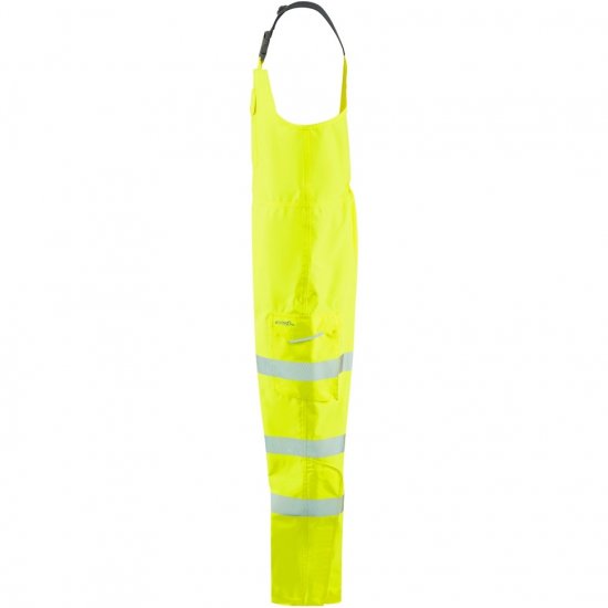 Leo Northam Ecoviz 15K Performance+ Bib & Brace Hi-Vis Yellow - Vêtements de travail - Vêtements de travail grandes tailles