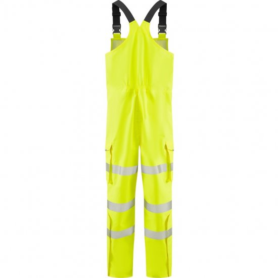 Leo Northam Ecoviz 15K Performance+ Bib & Brace Hi-Vis Yellow - Vêtements de travail - Vêtements de travail grandes tailles