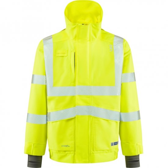 Leo Dartmoor Ecoviz 15K Performance+ Breathable Bomber Jacket Hi-Vis Yellow - Vêtements de travail - Vêtements de travail grandes tailles