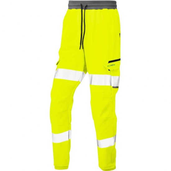 Leo Hawkridge Ecoviz High Performance 4X Stretch Trouser Hi-Vis Yellow - Vêtements de travail - Vêtements de travail grandes tailles