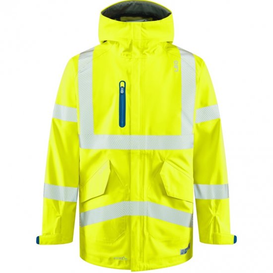 Leo Marisco LTEC 20K High Performance Breathable Waterproof Hi-Vis Yellow - Vêtements de travail - Vêtements de travail grandes tailles