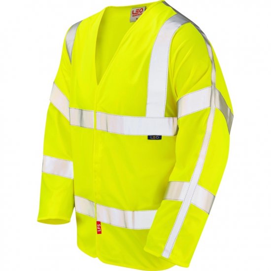 Leo Parkham Ecoviz Lfs Sleeved Waistcoat Hi-Vis Yellow - Vêtements de travail - Vêtements de travail grandes tailles