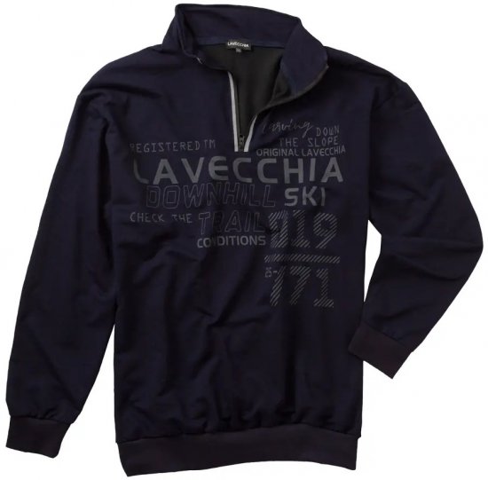 Lavecchia 2029 Sweatshirt Navy - Sweatshirts & hoodies - Sweatshirts/Hoodies grande taille homme