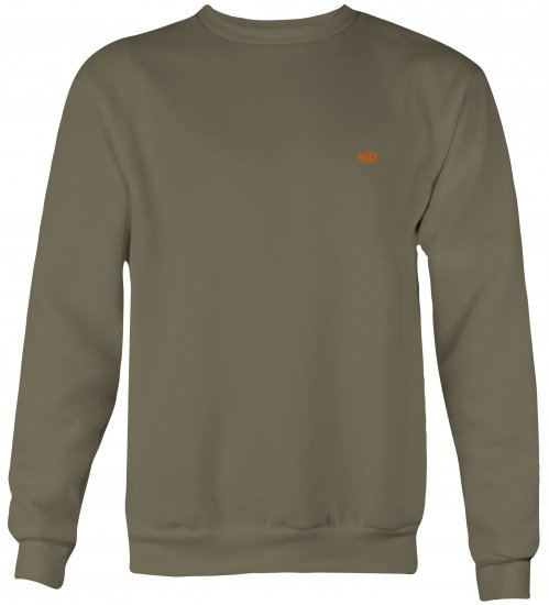 Motley Denim Oslo Sweatshirt Dark Khaki - Sweatshirts & hoodies - Sweatshirts/Hoodies grande taille homme