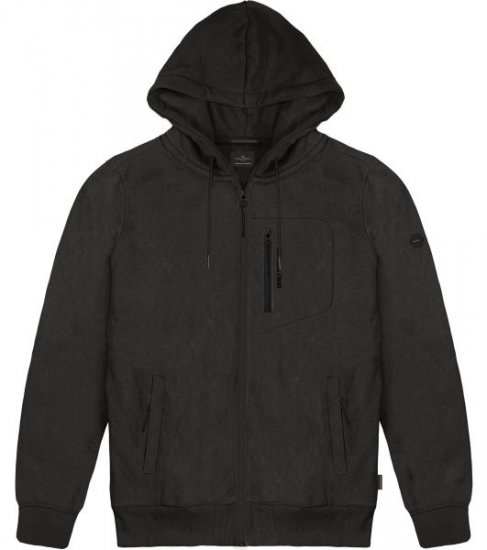 Double Outfitters MTOP-1160 Sweat à capuche zippé Noir - Sweatshirts & hoodies - Sweatshirts/Hoodies grande taille homme