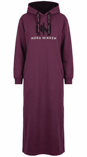 Nora Mikken MARI Maxi Hoodie Dress Mauve Wine - VÊTEMENTS FEMME XS-XXL - 