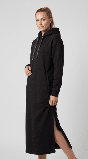Nora Mikken MARTINA Maxi Hoodie Dress Black - VÊTEMENTS FEMME XS-XXL - 