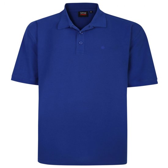Espionage P074C Polo Manches Courtes Bleu Roi - Polos - Polos homme grande taille
