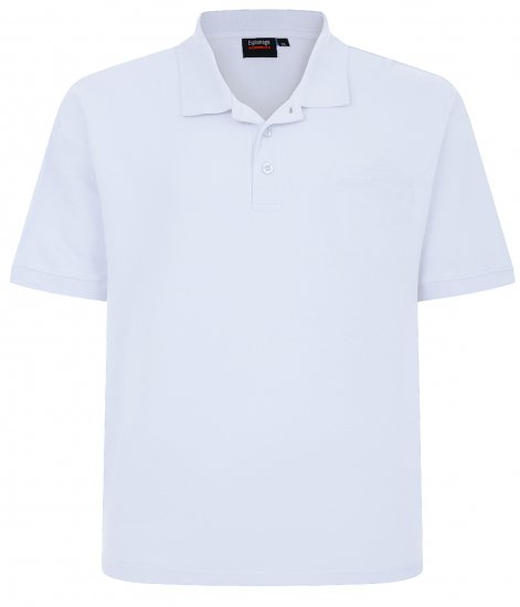 Espionage P074 polo blanc - Polos - Polos homme grande taille