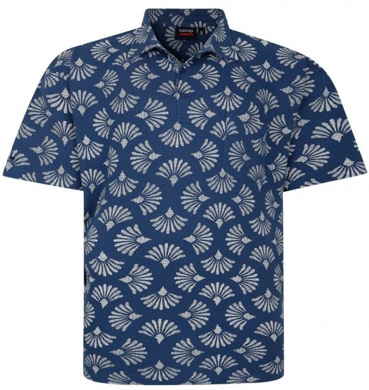 Espionage P219 polo imprimé coquillages - Polos - Polos homme grande taille
