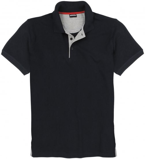 Adamo Pablo Comfort fit Polo Shirt Black - Polos - Polos homme grande taille