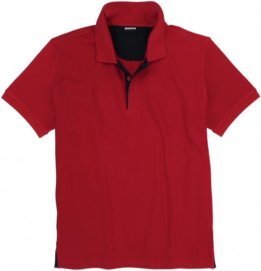 Adamo Pablo Comfort fit Polo Shirt Red - Polos - Polos homme grande taille