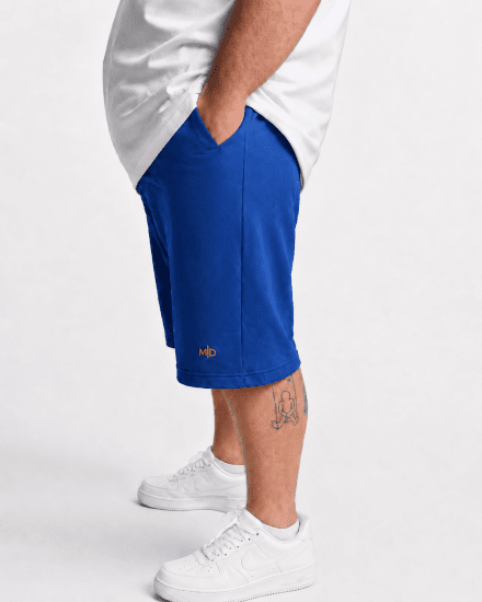 Motley Denim Paris Sweatshorts Royal Blue - Pantalons/shorts de survêtement - Survêtement/jogging grandes tailles